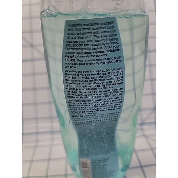 Avon Skin So Soft Body Wash Aqua Express Watermint 11.8 fl oz New NOS Sealed! - Picture 5 of 6